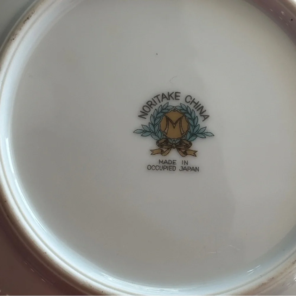 Noritake China Cardinal Rose 8 1/4” Rim Soup Bowl Occupied Japan Vintage